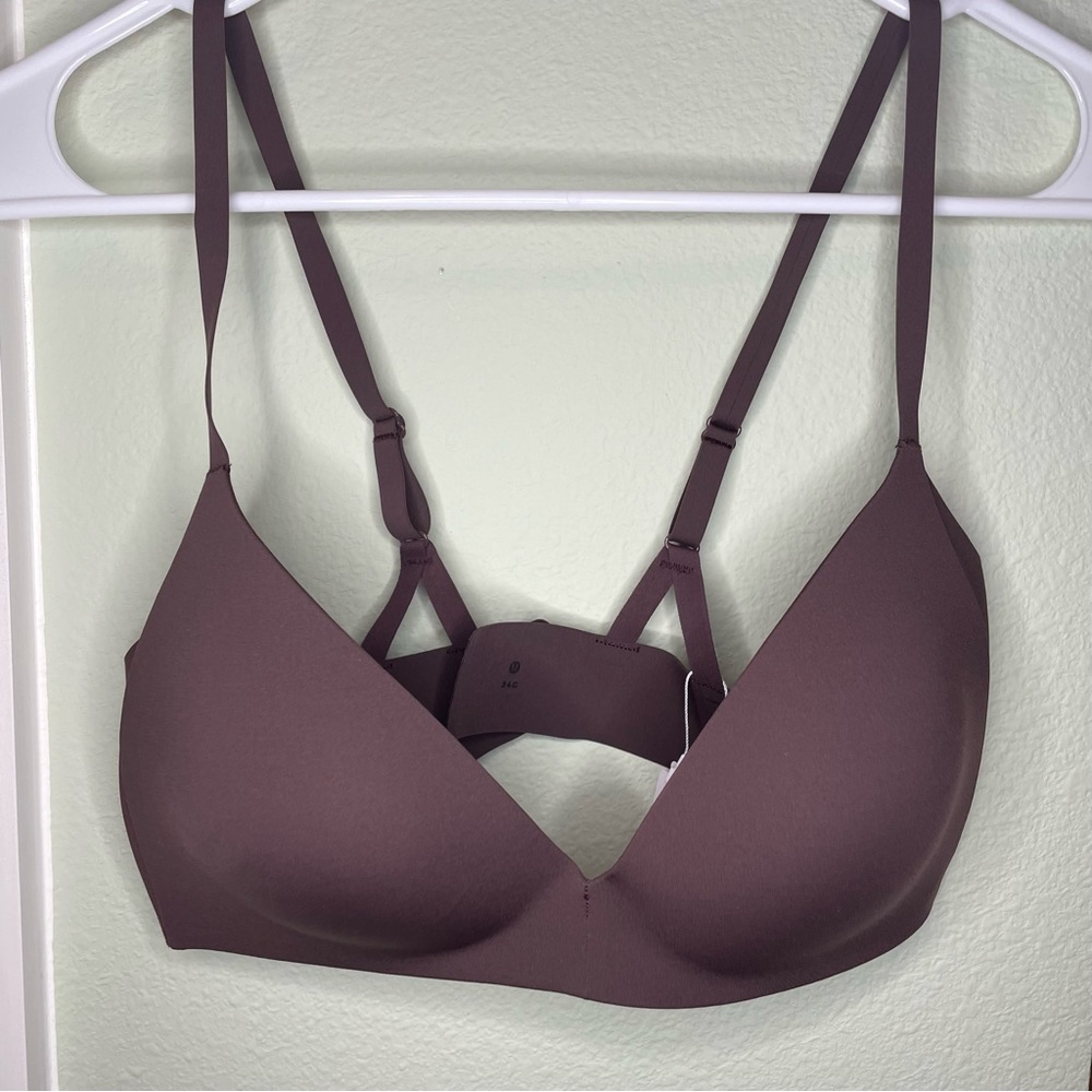 ✴️ NWT LULULEMON TAKE SHAPE BRA CHERRY BURGUNDY MAROON SIZE 34C 34 C